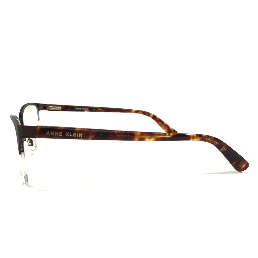Anne Klein Eyeglasses Frames AK5083 200 MOCHA Brown Cat Eye Half Rim 53-17-135
